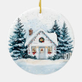 EERSTE KERST IN ONS NIEUWE HUIS KERAMISCH ORNAMENT (Achterkant)