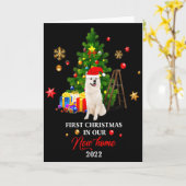 Eerste kerst in ons nieuwe huis Kerstcadeau voor S Kaart (Gele Bloem)