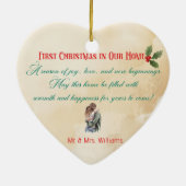 Eerste kerst in ons Ornament  (Achterkant)