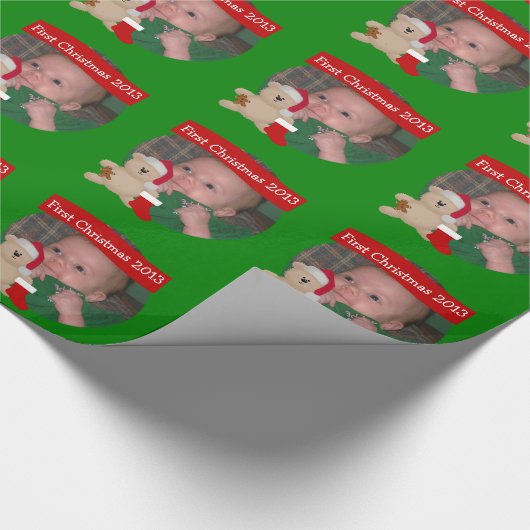 Eerste kerst inpakpapier (Hoek)