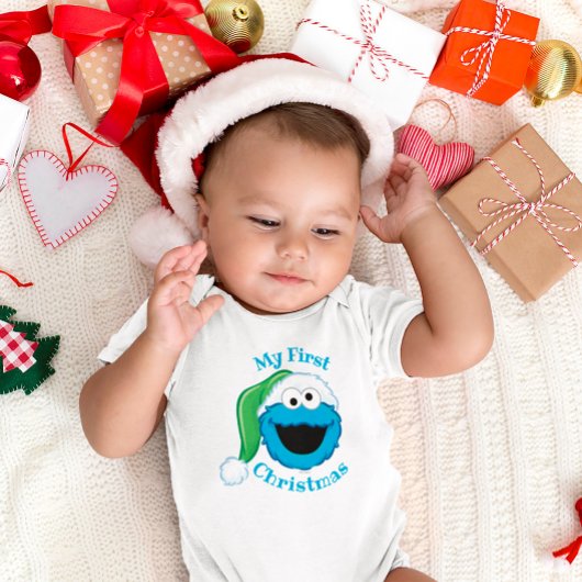 Eerste kerst Koekiemonster Romper