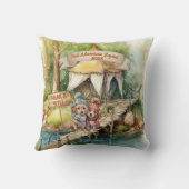 Eerste kerst Koppel Kerst Nieuwgetrouwd Ornament Kussen (Achterkant)