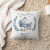 Eerste kerst kussen voor baby jongen (Deken)