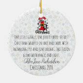 Eerste kerst magie keramisch ornament (Achterkant)