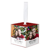 Eerste kerst Merry & Married 2 Foto Decoratie (Voorkant hoekig)