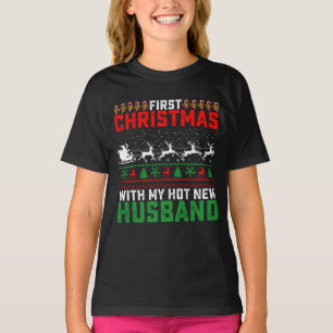 Eerste kerst met mijn hete nieuwe man lelijk t-shirt
