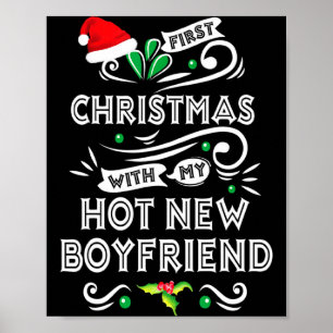 Eerste kerst met mijn hete nieuwe vriendje Kerstmi Poster