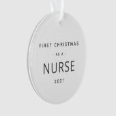 Eerste kerst met normale feestdag ornament (voorkant)