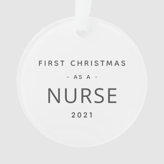 Eerste kerst met normale feestdag ornament (voorkant)