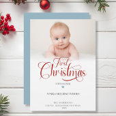 Eerste kerst met Photo Holiday Kaart