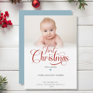 Eerste kerst met Photo Holiday Kaart