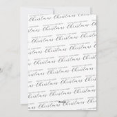 Eerste kerst Mr en Mrs Simple Square Foto Feestdagenkaart (Achterkant)