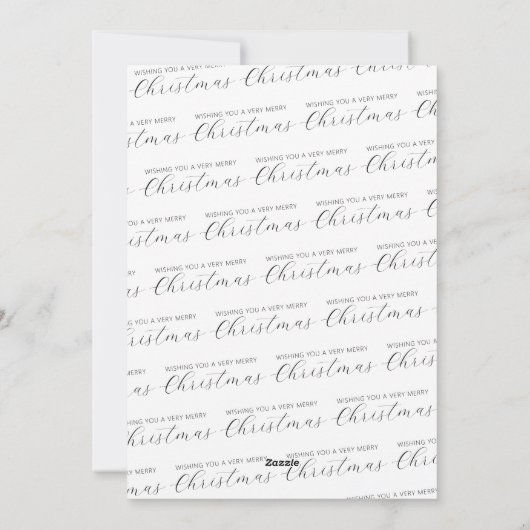 Eerste kerst Mr en Mrs Simple Square Foto Feestdagenkaart (Achterkant)