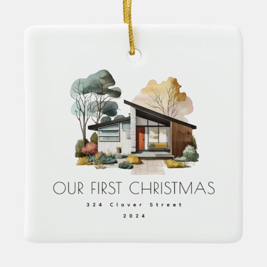 Eerste kerst New Home Holiday Ornament (Voorkant)