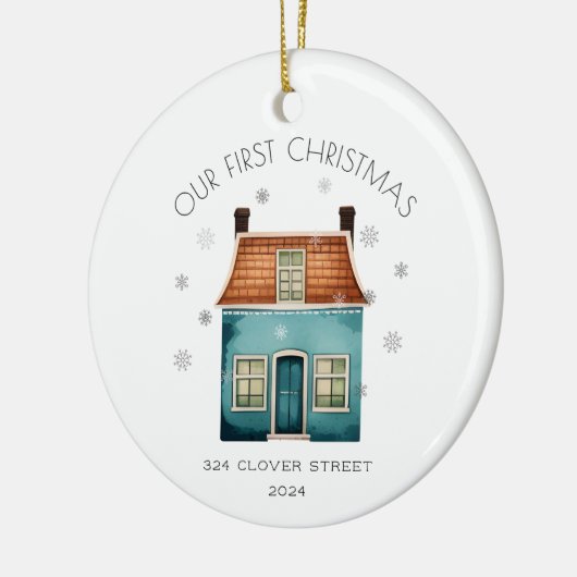 Eerste kerst Nieuwe Home Kerst Ornament (Links)