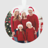 Eerste kerst Nieuwe Home Rode Vrachtwagen FOTO Ornament (achterkant)