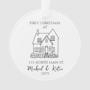 Eerste kerst nieuwe huis Ornament