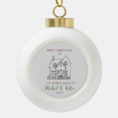 Eerste kerst nieuwe huis Ornament (Voorkant)