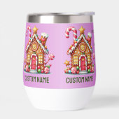 Eerste kerst nieuwe huis quote Lavend Water Bottle (Links)