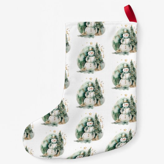 Eerste kerst nieuwigheid groene kerstman kleine kerstsok (Achterkant)