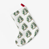 Eerste kerst nieuwigheid groene kerstman kleine kerstsok (Achterkant (Hangend))