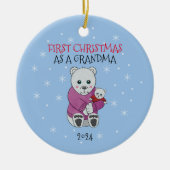 Eerste kerst oma keramisch ornament (Voorkant)