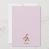 Eerste kerst onder de mistletoe-vakantiefoto feestdagenkaart (Achterkant)