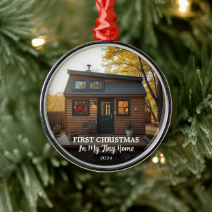 Eerste kerst op mijn kleine foto metalen ornament