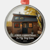 Eerste kerst op mijn kleine foto metalen ornament (Voorkant)