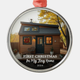 Eerste kerst op mijn kleine foto metalen ornament