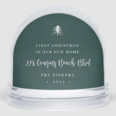 Eerste kerst op nieuwe foto sneeuwbol (Voorkant)