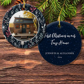 Eerste kerst op onze Tiny Home foto Keramisch Ornament