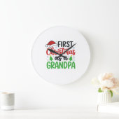 Eerste kerst Opa Kerstman Hoed Grote Klok (Huis)