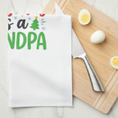 Eerste kerst Opa Kerstman Hoed Theedoek (Quarter Fold)