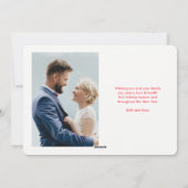 Eerste kerst | Passen getrouwd Foto Kerstkaart (Achterkant)