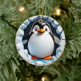 Eerste kerst pinguïn Ornament