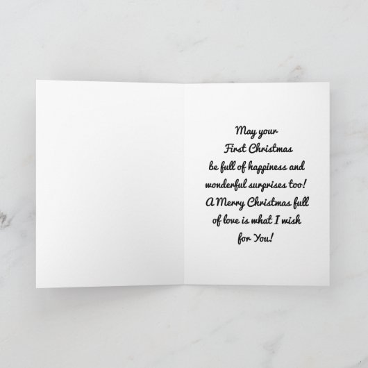 Eerste kerst puppy kaart (Binnen)