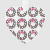 Eerste kerst roze krans ornament (achterkant)