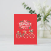 Eerste kerst samen 2025 Romantisch stel Briefkaart (Staand voorkant)