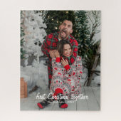 Eerste kerst samen Grappige fotonaam Legpuzzel (Verticaal)