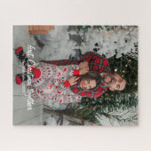 Eerste kerst samen Grappige fotonaam Legpuzzel (Horizontaal)