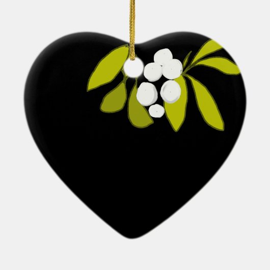 Eerste kerst samen jubileum bewerkbaar keramisch ornament (Achterkant)