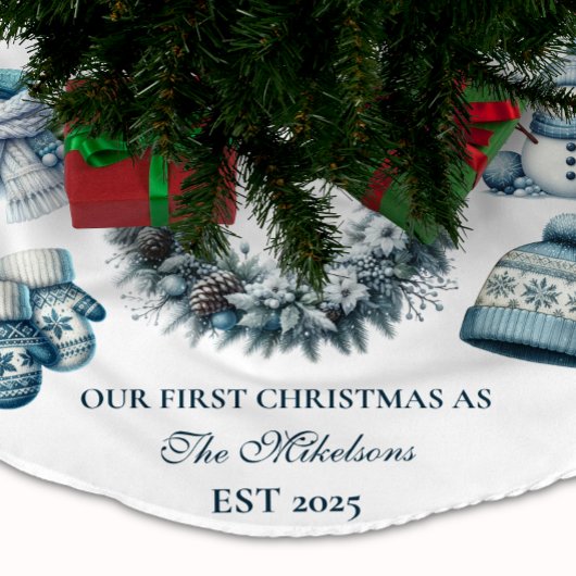 Eerste kerst samen kerstboom rok