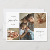 Eerste kerst samen Kerstkaart met 4 foto's (Voorkant)