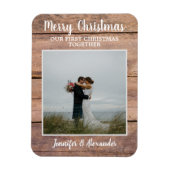 Eerste kerst samen Kerstmis foto Magneet (Verticaal)