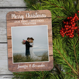 Eerste kerst samen Kerstmis foto Magneet