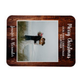 Eerste kerst samen Kerstmis foto Magneet (Horizontaal)