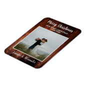 Eerste kerst samen Merry Christmas foto Magneet (Linkerzijde)