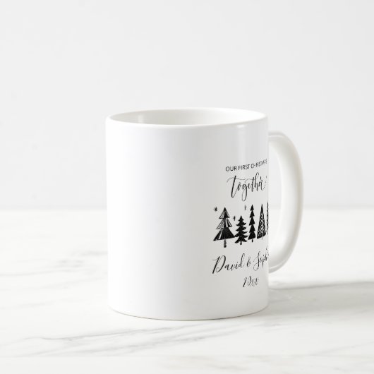 Eerste kerst samen Mok - aangepaste namen & jaar (Voorkant rechts)