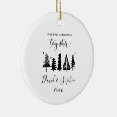 Eerste kerst samen Ornament - aangepaste namen (Rechts)